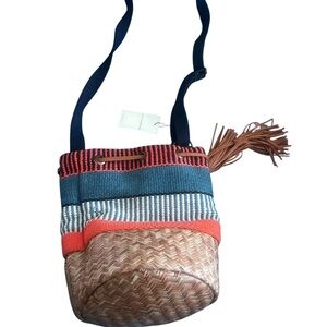 Stylish Multicolor Woven Women's Bag